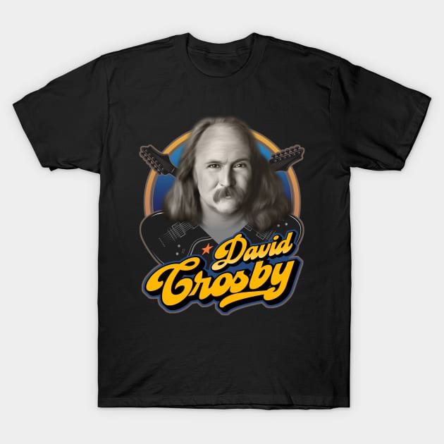 David Crosby T-Shirt by Trazzo